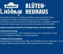 Dehner Lieblinge Nagersnacks > Nagersnack Blüten-Heuhaus