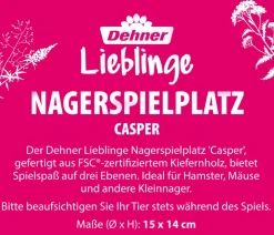 Dehner Lieblinge Nagerspielzeug > Nagerspielplatz Casper, ca. Ø15/H14 cm