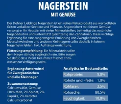 Dehner Lieblinge Nahrungsergänzung Kleintiere > Nagerstein mit Gemüse, 80 g