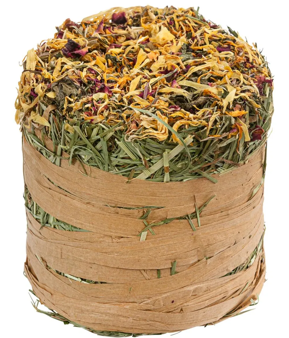 Dehner Lieblinge Nagerspielzeug|Heu - Nasch-Ballen mit Blüten, 100 g