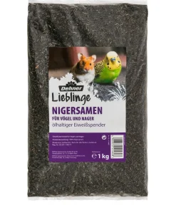 Dehner Lieblinge Kleintierfutter|Vogelfutter & Snacks - Nigersamen, 1 kg