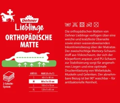 Dehner Lieblinge Betten & Kissen|Hundekissen > Orthopädiche Hundeatte onu, rechteckig, grau