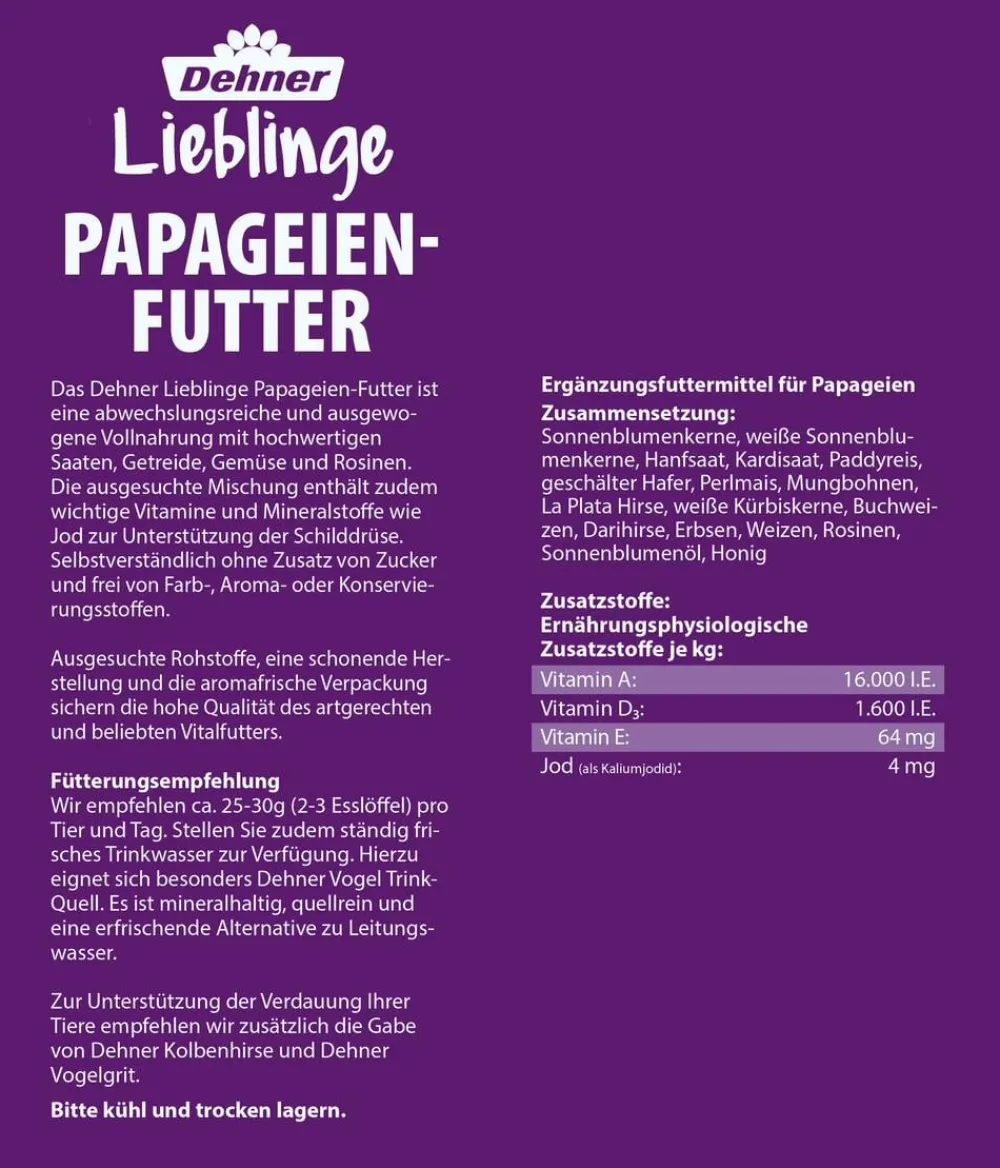 Dehner Lieblinge Papageien-Futter Hot