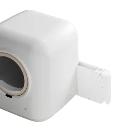 Dehner Lieblinge Katzenklo - Selbstreinigende Katzentoilette Celeste, ca. B54,3/H59,5/T54,3 cm Weiß