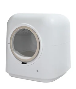 Dehner Lieblinge Katzenklo - Selbstreinigende Katzentoilette Celeste, ca. B54,3/H59,5/T54,3 cm Weiß