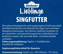 Dehner Lieblinge Singfutter für Kanarien, 20 g Discount