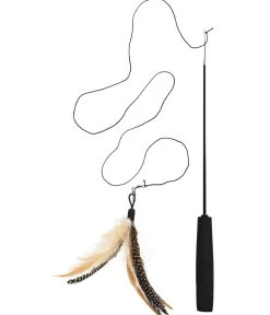 Dehner Lieblinge Spielangel Feathers, ca. L38-68 cm Braun Online