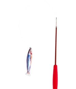 Dehner Lieblinge Katzenspielzeug > Spielangel Baitfish, ca. L37-91 cm