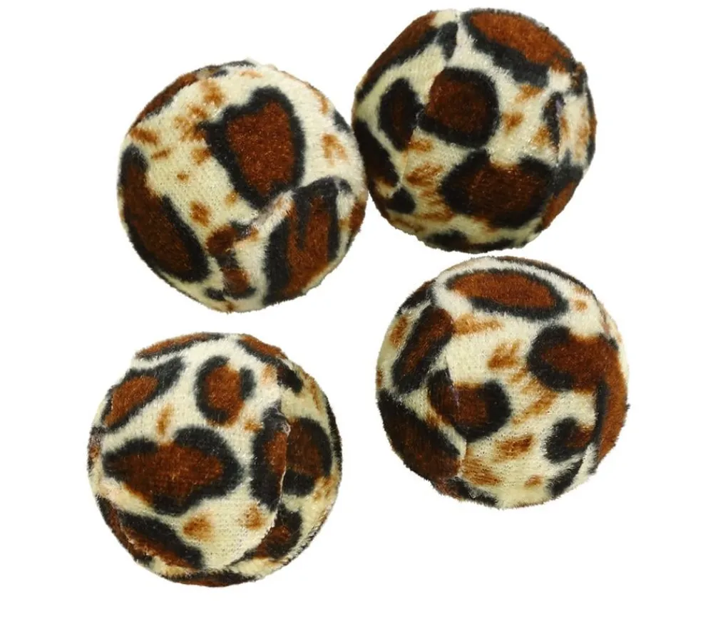 Dehner Lieblinge Katzenspielzeug > Spielbälle Leo, 4er-Set