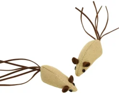 Dehner Lieblinge Katzenspielzeug - Spielmaus Natural, 2er-Set