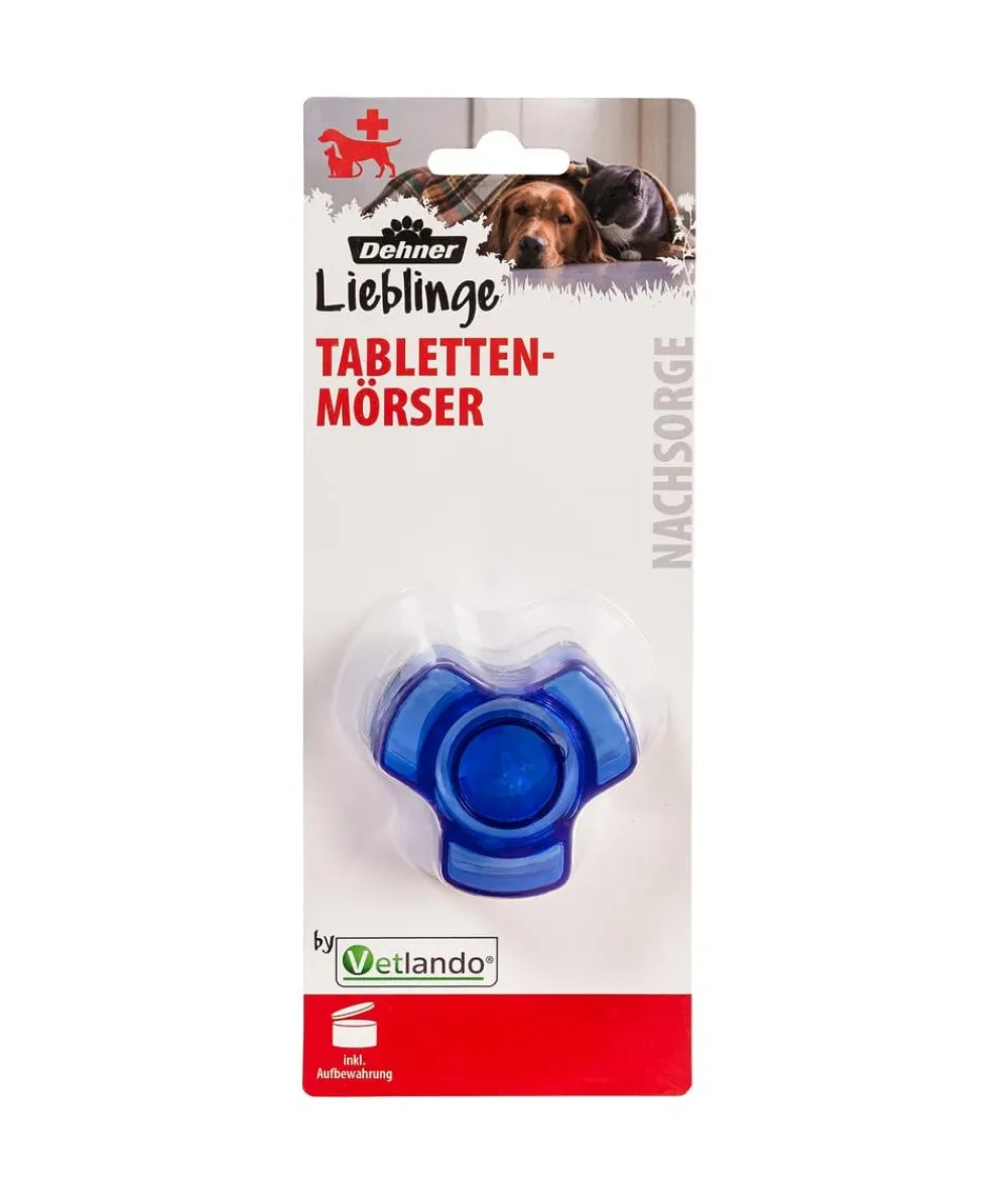 Dehner Lieblinge Katzenpflege|Artikel Zur Nachsorge - Tablettenmörser für Haustiere Dunkelblau