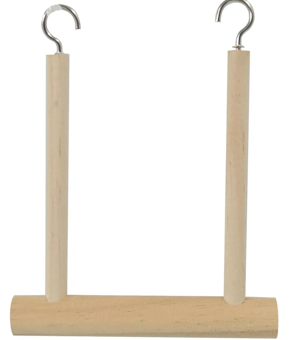 Dehner Lieblinge Mehr Vogelzubehör - Trapezschaukel Alpha, ca. B12/H15/T1,8 cm Hellbraun