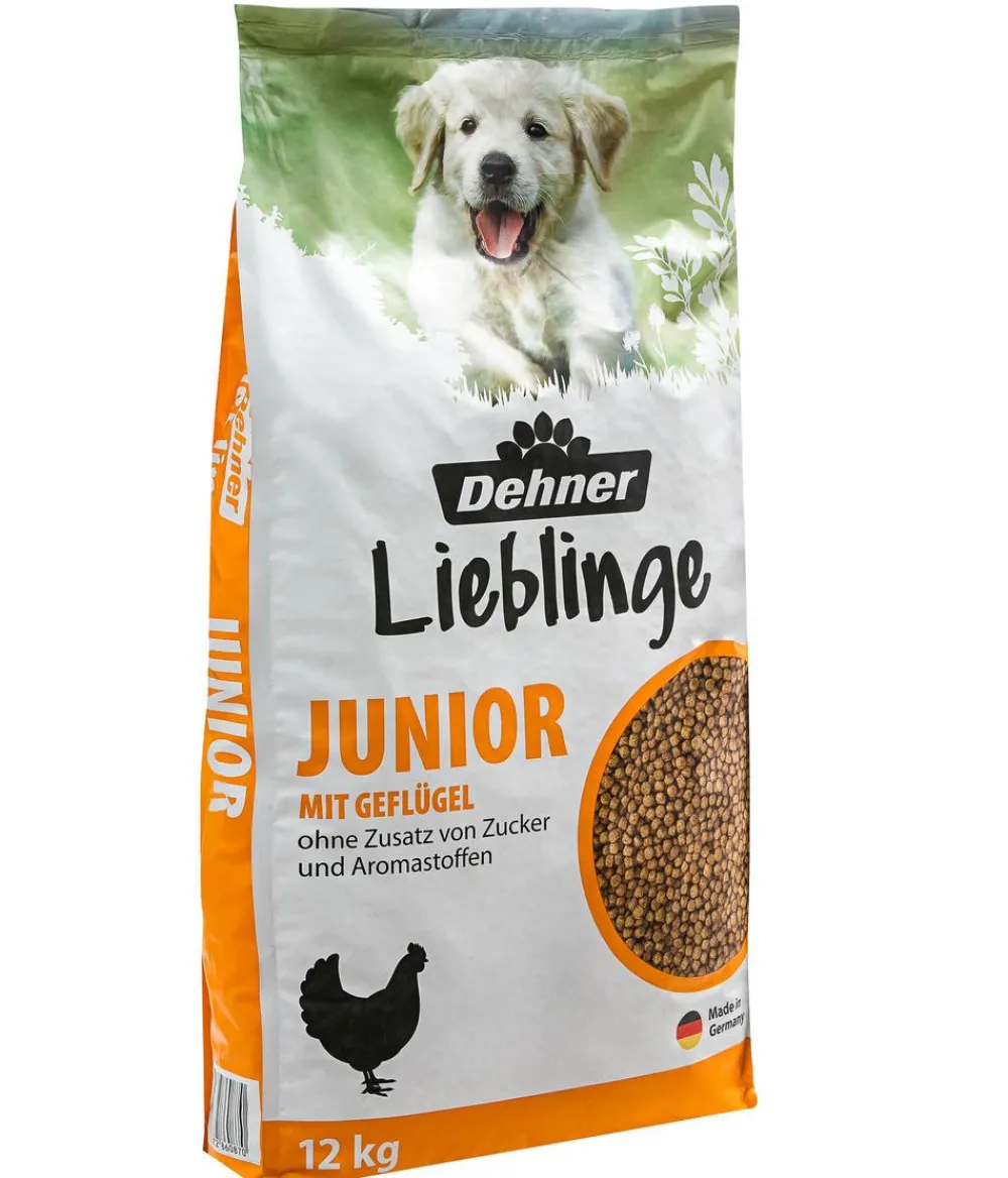 Dehner Lieblinge Trockenfutter Hund - Trockenfutter für Hunde Knusper Mix Junior, Geflügel