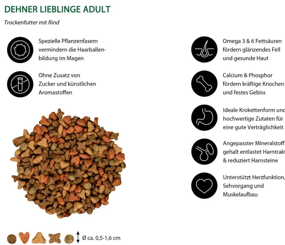 Dehner Lieblinge Trockenfutter für Katzen Adult, 2 kg Best