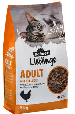 Dehner Lieblinge Trockenfutter Katze - Trockenfutter für Katzen Adult, 2 kg