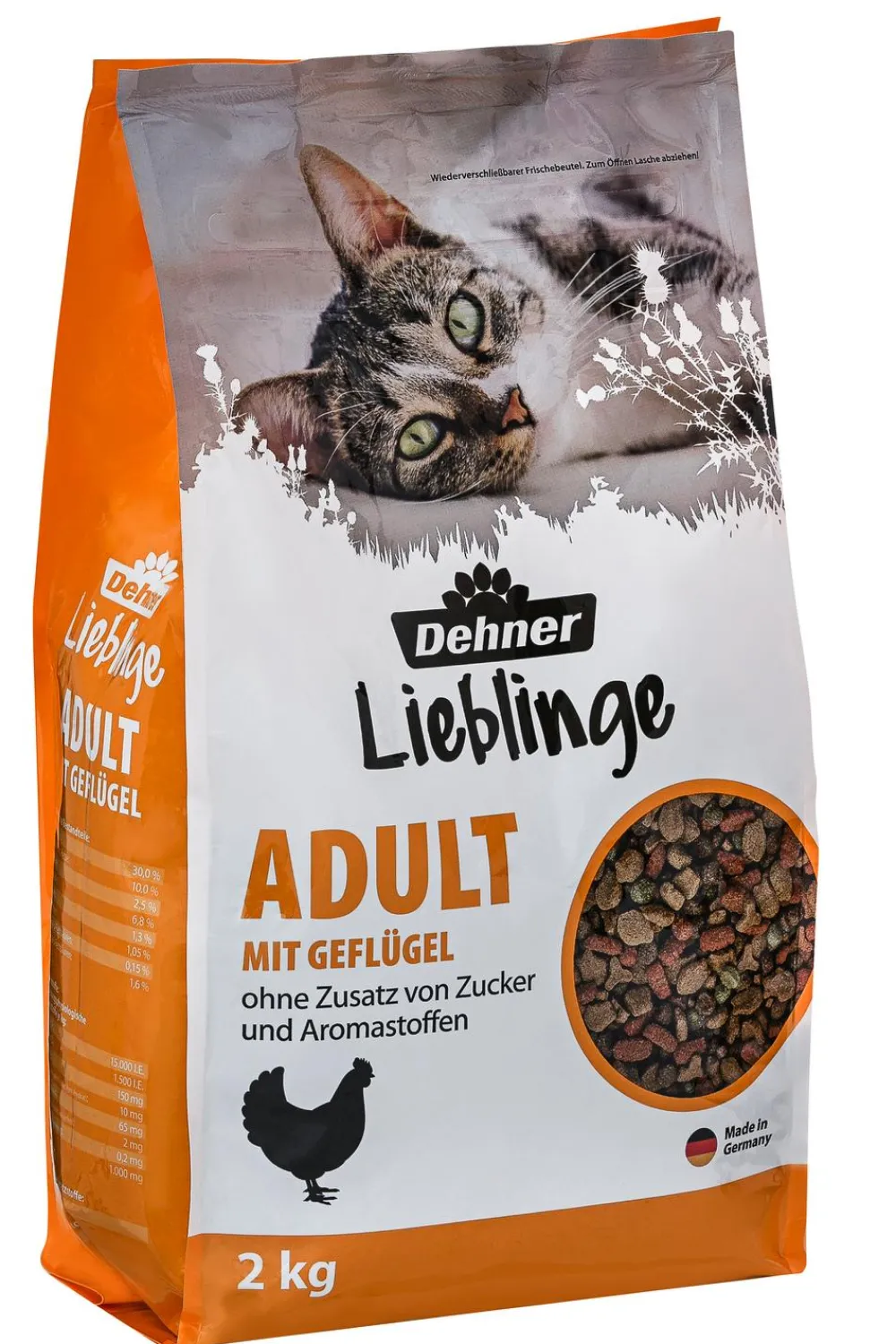 Dehner Lieblinge Trockenfutter Katze - Trockenfutter für Katzen Adult, 2 kg