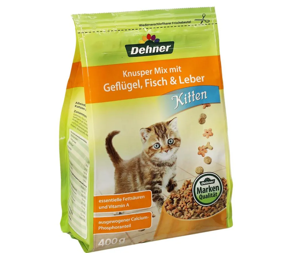 Dehner Lieblinge Trockenfutter für Katzen Knusper Mix Kitten, 400 g Online