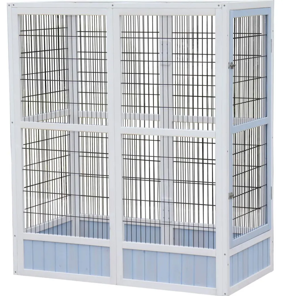 Dehner Lieblinge Vogelkäfige & Volieren > Vogelgehege Santorini, /blau, ca. B116,4/H136/T60 cm