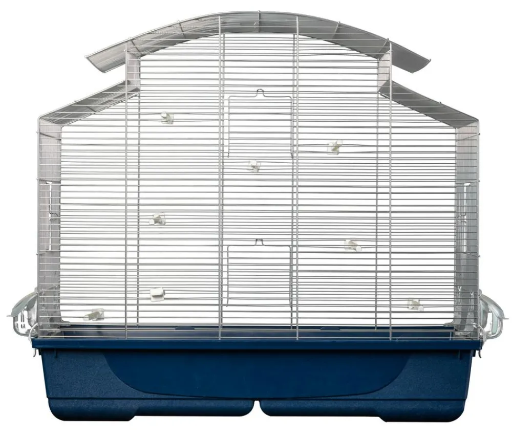 Dehner Lieblinge Vogelkäfige & Volieren - Vogelkäfig Phoenix 80, ca. B79/H73/T45 cm Dunkelblau