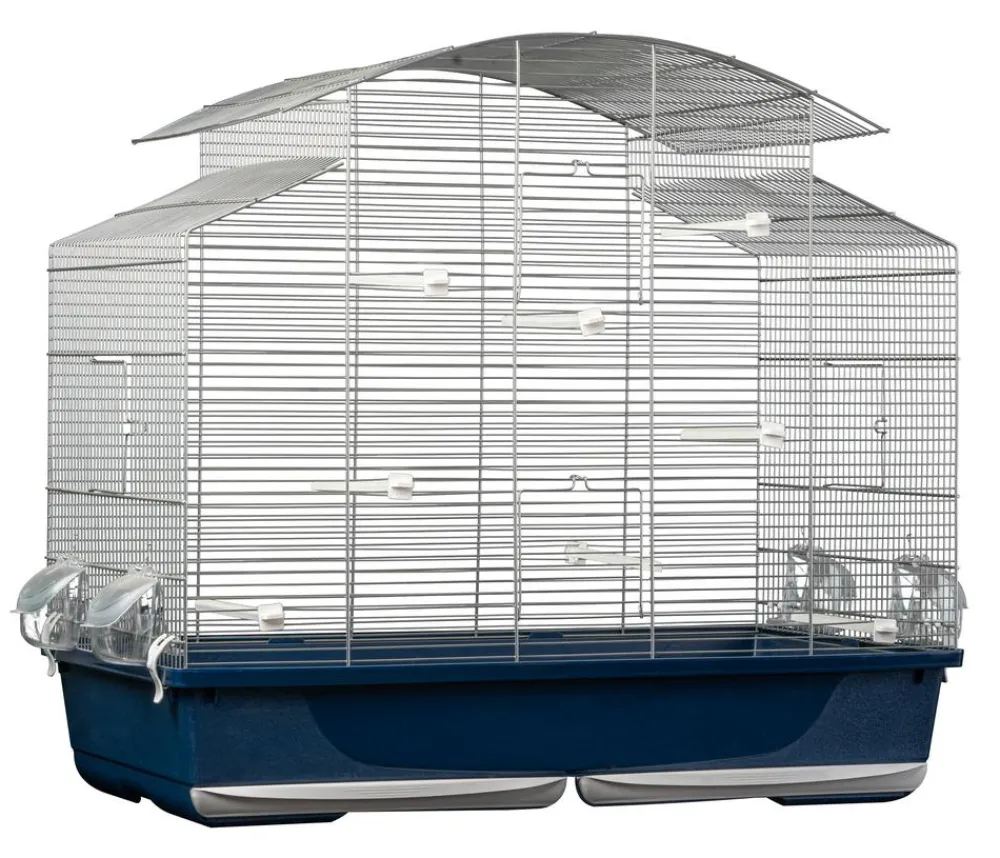 Dehner Lieblinge Vogelkäfige & Volieren - Vogelkäfig Phoenix 80, ca. B79/H73/T45 cm Dunkelblau