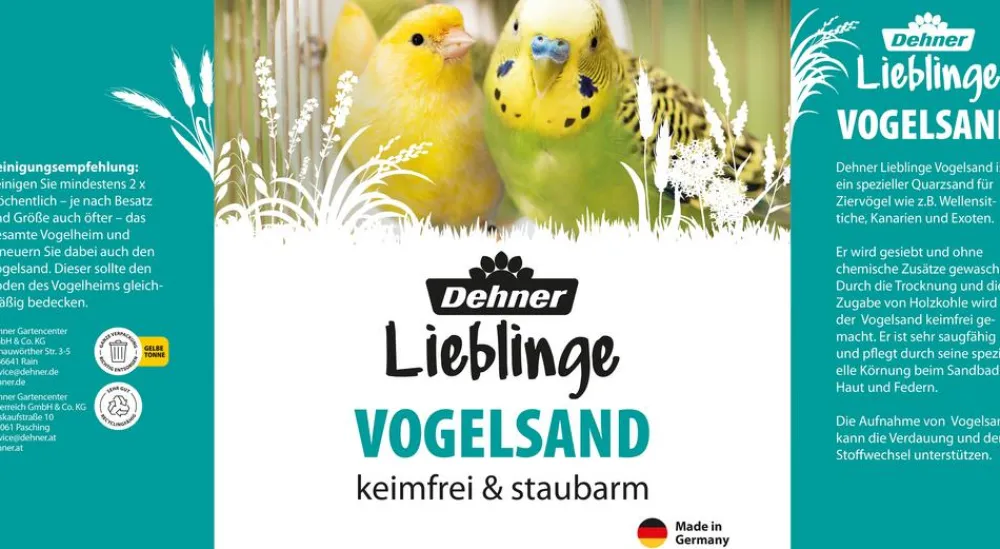 Dehner Lieblinge Vogelsand, 6 x 5 kg Discount