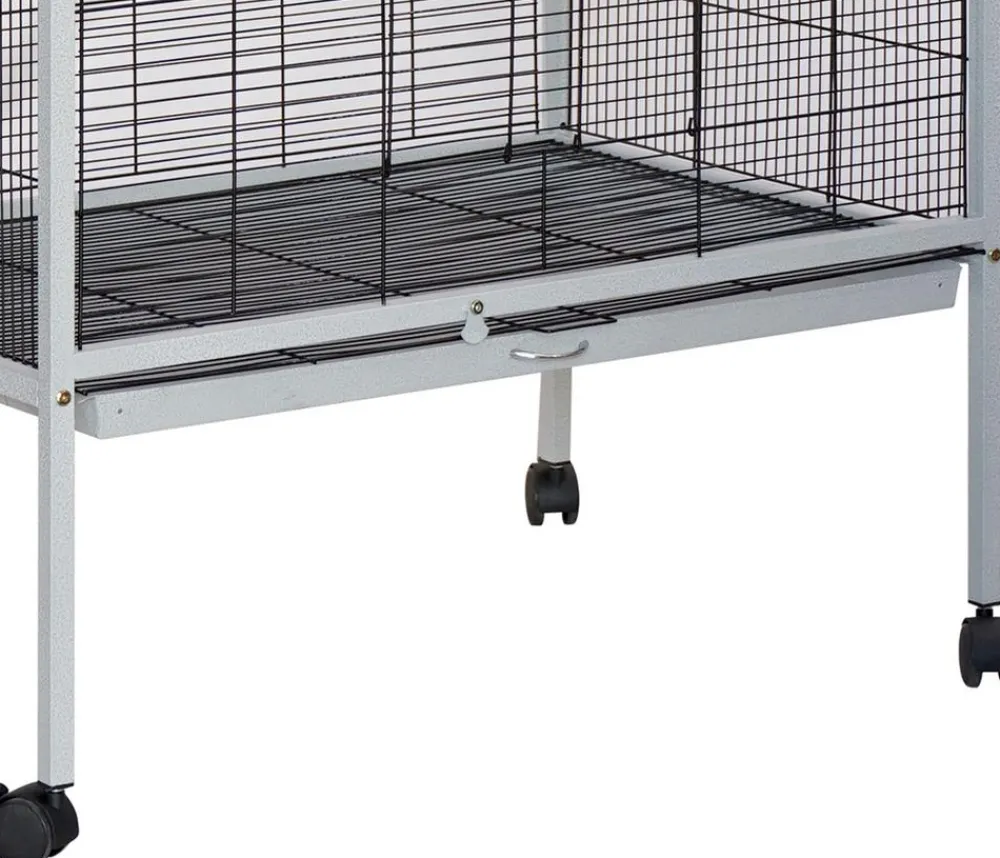 Dehner Lieblinge Vogelvoliere Hammer Blow, ca. B90/H176/T60 cm Grau Best