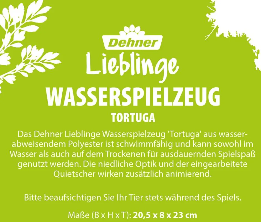 Dehner Lieblinge Wasserspielzeug Tortuga, ca. B20,5/H8/T23 cm Blau Sale