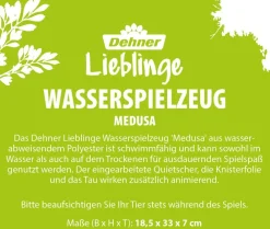Dehner Lieblinge Hundespielzeug - Wasserspielzeug Medusa, ca. B18,5/H33/T7 cm Blau