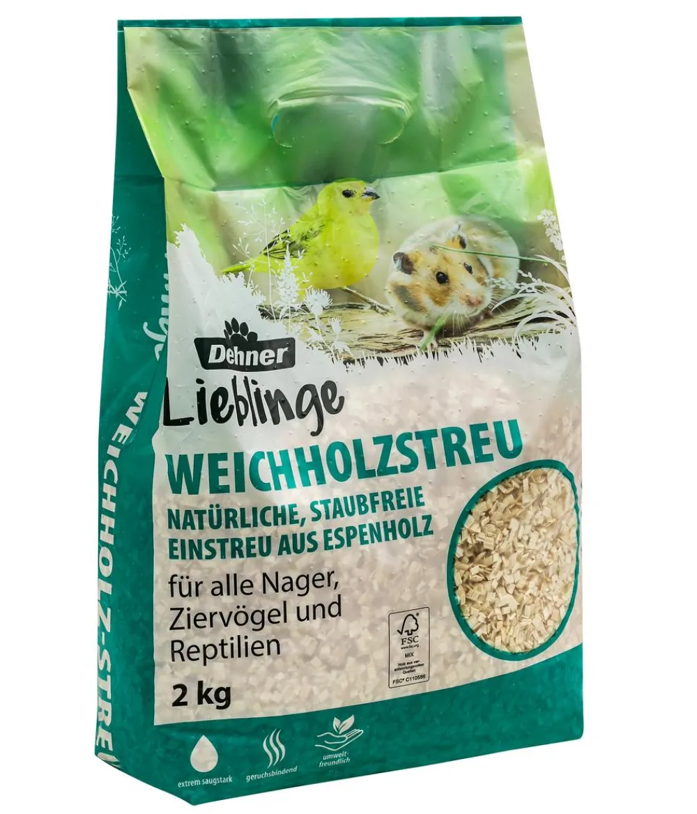 Dehner Lieblinge Terrarium Zubehör|Vogelstreu & Pflege - Weichholz-Streu