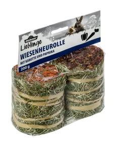 Dehner Lieblinge Heu > Wiesenheurolle mit Karotte & Paprika, 200 g