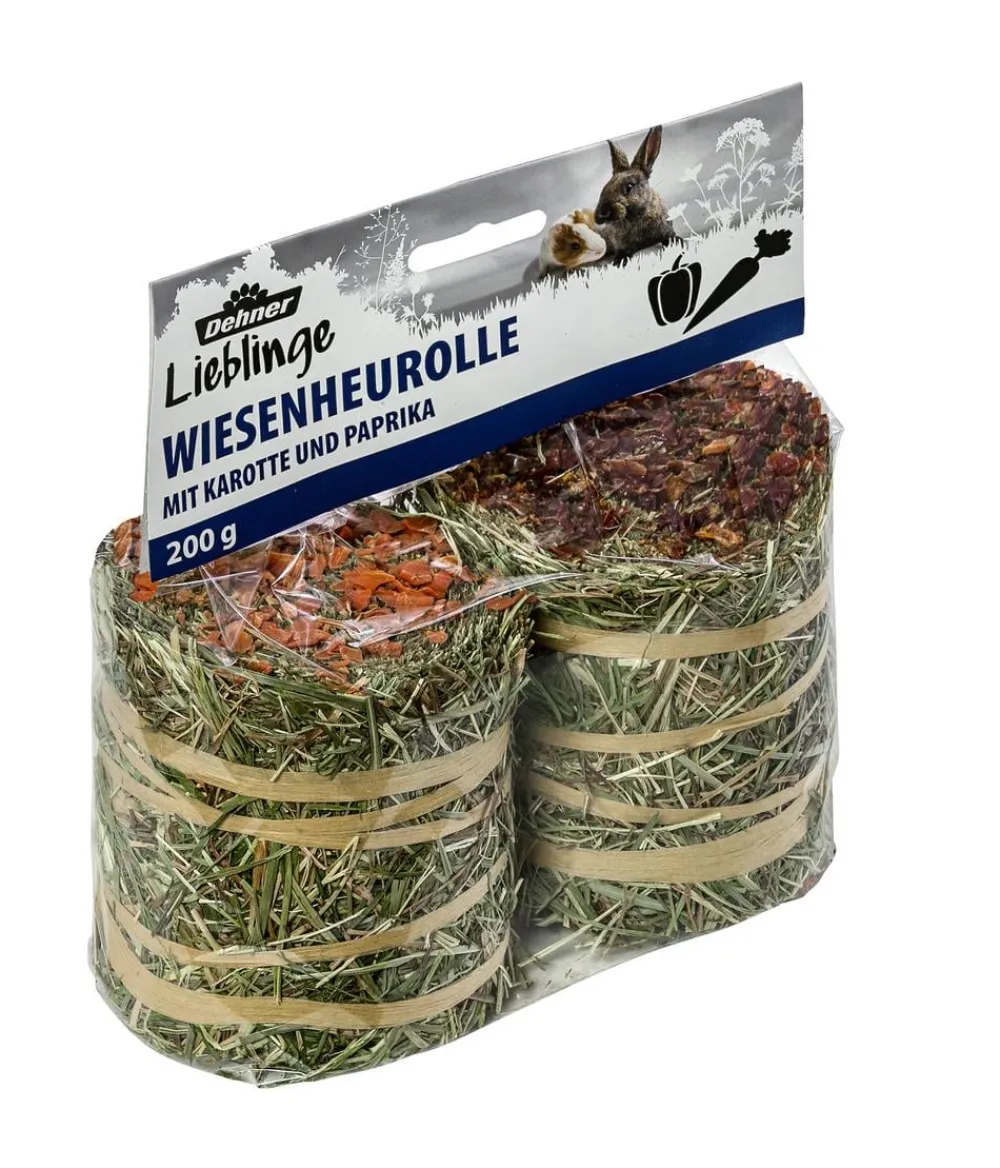 Dehner Lieblinge Heu > Wiesenheurolle mit Karotte & Paprika, 200 g