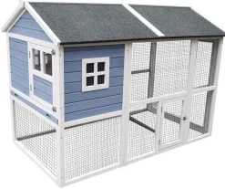 Dehner Lieblinge Kaninchenstall & Hasenstall > XXL Nagerheim Funny Flocke, , ca. B170/H120/T99 cm