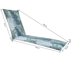 Dehner Relax- & Liegenauflagen - Liegenauflage Sardegna für Alu-Tex-Liegen, ca. B54/H4/T198 cm