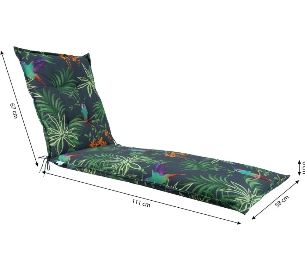 Dehner Liegenauflage Sicilia für Gartenliege Savoy, ca. B57/H6/T178 cm Online