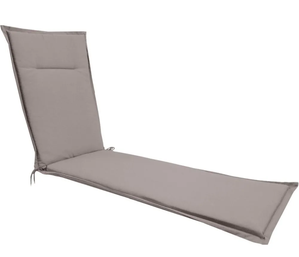 Dehner Relax- & Liegenauflagen - Liegenauflage Veneto für Alu-Tex-Liegen, ca. B55/H4/T198 cm Taupe