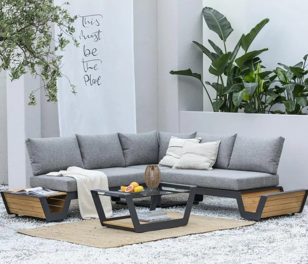 Dehner Loungemöbel|Gartenmöbel-Sets > Lounge Cannes, 4-teilig