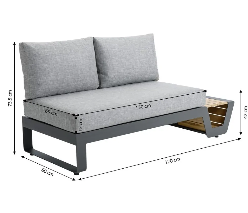 Dehner Loungemöbel|Gartenmöbel-Sets > Lounge Cannes, 4-teilig