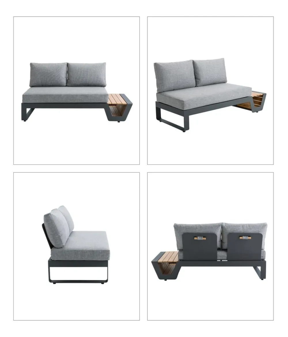 Dehner Loungemöbel|Gartenmöbel-Sets > Lounge Cannes, 4-teilig
