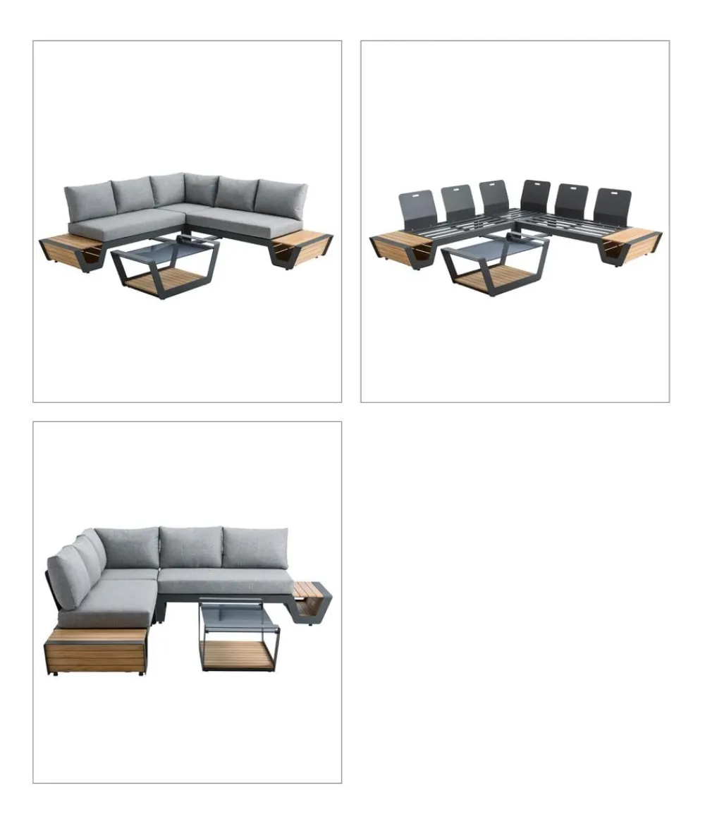 Dehner Loungemöbel|Gartenmöbel-Sets > Lounge Cannes, 4-teilig