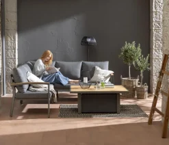 Dehner Loungemöbel|Gartenmöbel-Sets - Lounge Colmar, 4-teilig