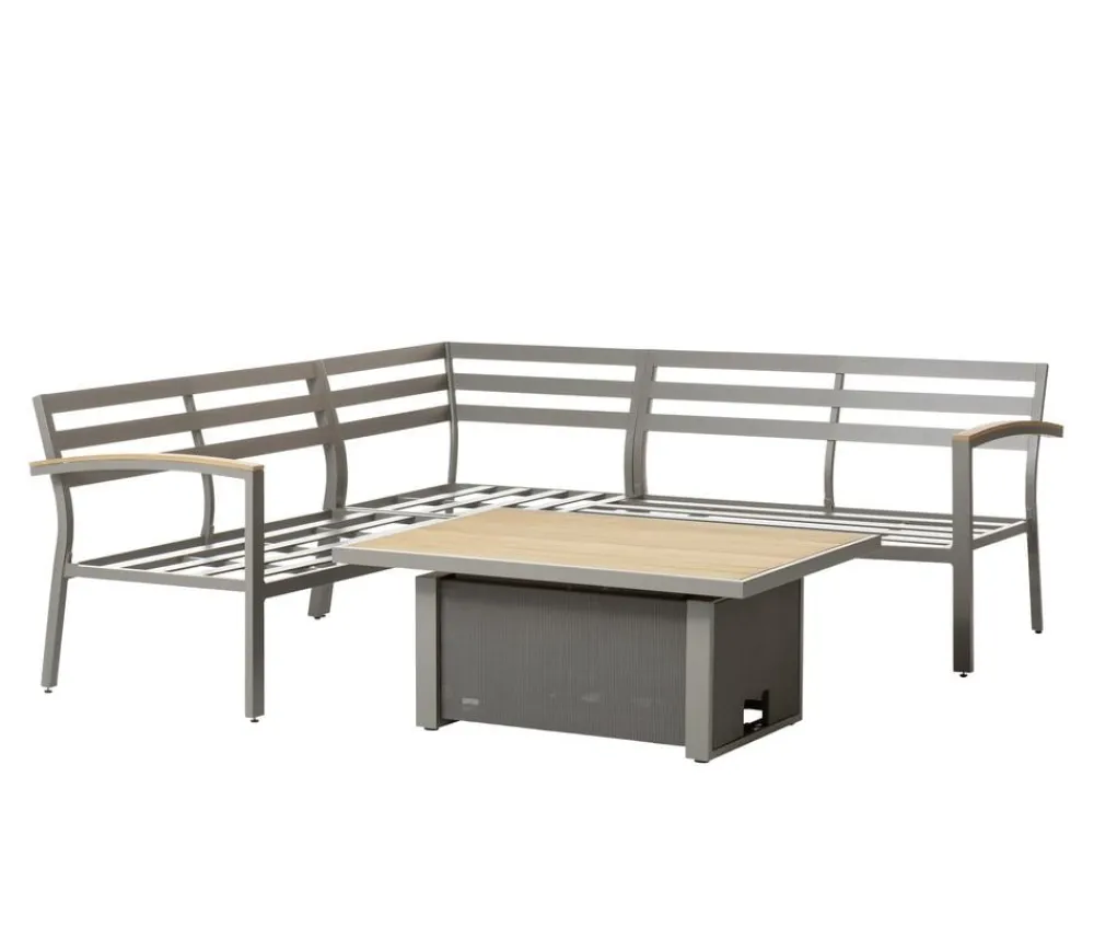 Dehner Loungemöbel|Gartenmöbel-Sets - Lounge Colmar, 4-teilig