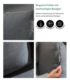 Dehner Loungemöbel|Gartenmöbel-Sets - Lounge Colmar, 4-teilig