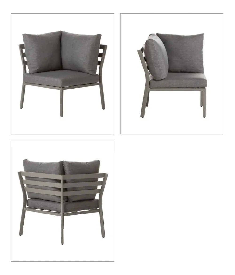 Dehner Loungemöbel|Gartenmöbel-Sets - Lounge Colmar, 4-teilig