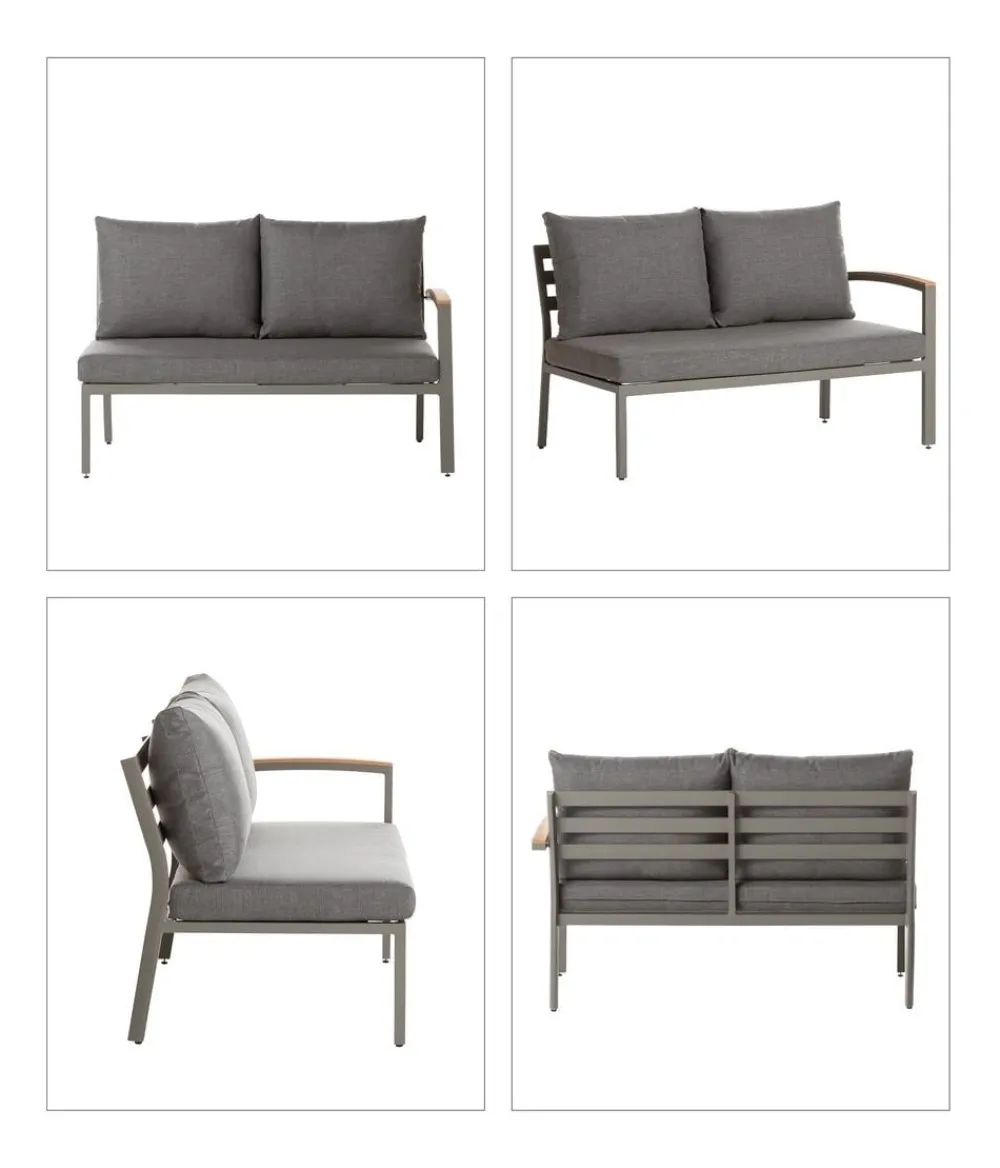 Dehner Loungemöbel|Gartenmöbel-Sets - Lounge Colmar, 4-teilig
