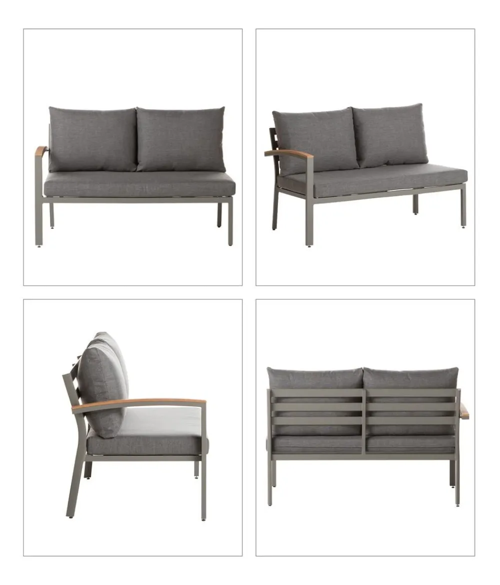 Dehner Loungemöbel|Gartenmöbel-Sets - Lounge Colmar, 4-teilig