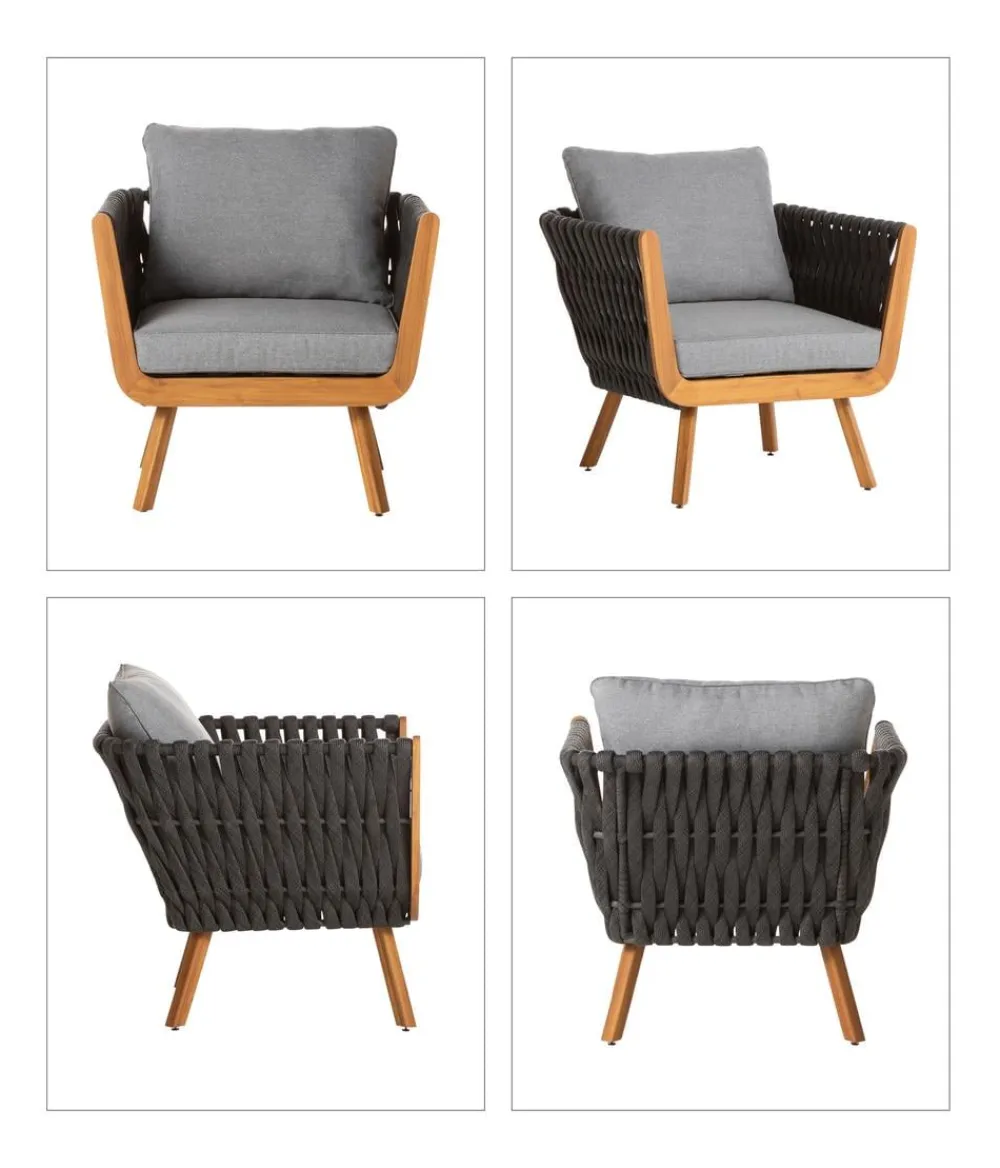 Dehner Lounge Granada, 4-teilig Outlet