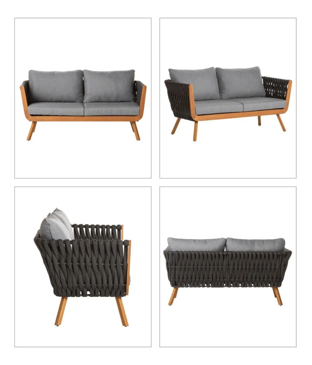 Dehner Lounge Granada, 4-teilig Outlet