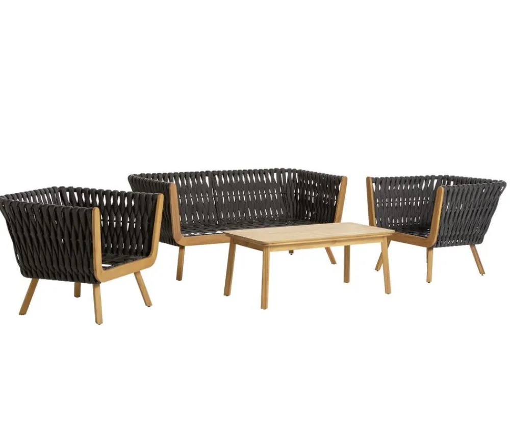 Dehner Lounge Granada, 4-teilig Outlet