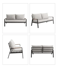 Dehner Loungemöbel|Gartenmöbel-Sets > Lounge Milo, 4-teilig