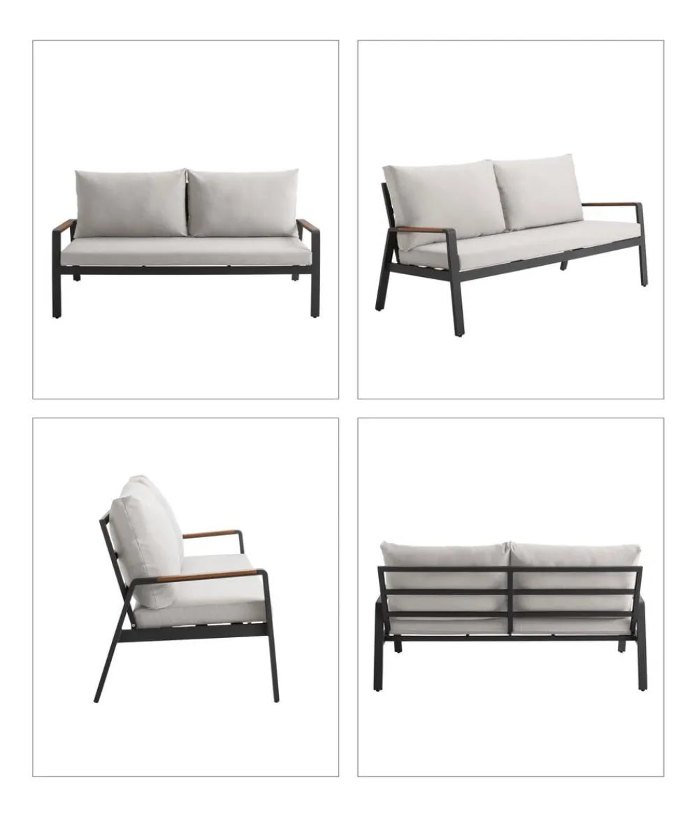 Dehner Loungemöbel|Gartenmöbel-Sets > Lounge Milo, 4-teilig